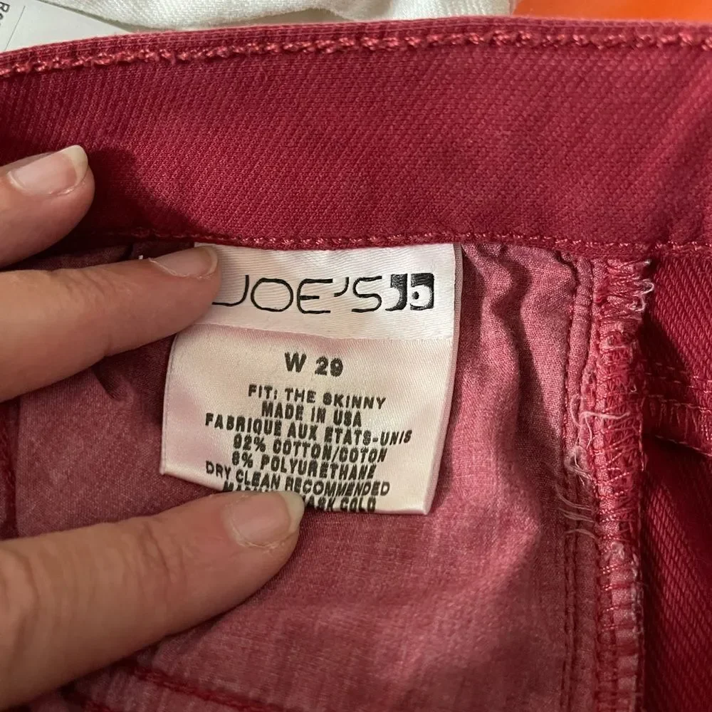Joes Jeans joe’s maroon